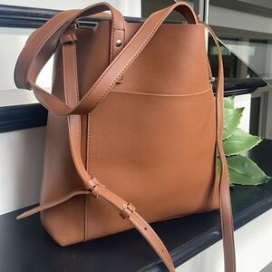 New Henny and Lev vegan leather shoulder Crossbody tote travel great gift